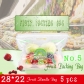5 Pcs 28x22cm Custom Food Grade Printed Air Hole Plastic Fruit Packaging Bags Grape Bag with Handle